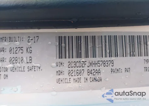 2017 Dodge Challenger R/T Scat Pack from USA, damaged, VIN 2C3CDZFJXHH578379